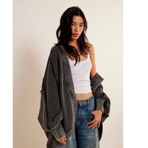 Free People - We The Free Forever Yours Cardi [NWT, XS, Washed Black]